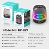829 Bluetooth speaker, cool RGB ambient light, TF card, high appearance level, desktop small speaker, cross-border bestseller, high volume details Picture